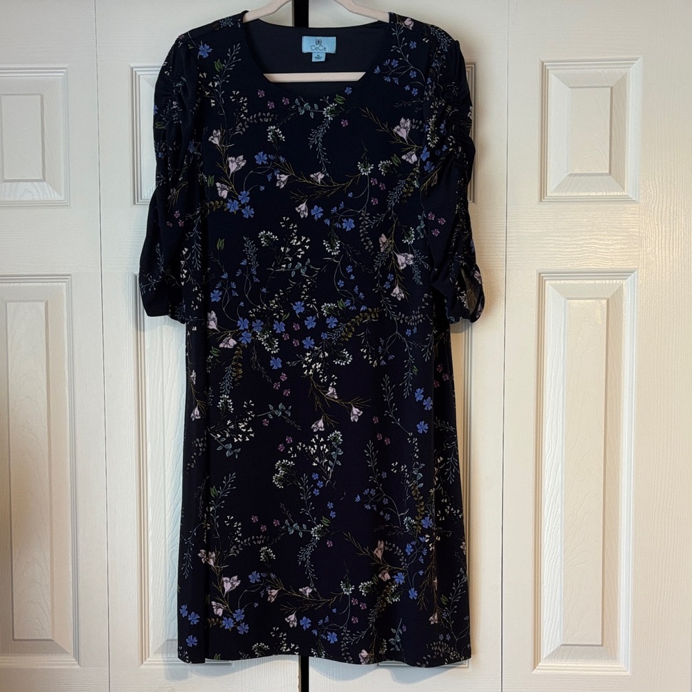 Cece Navy Floral Dress XL